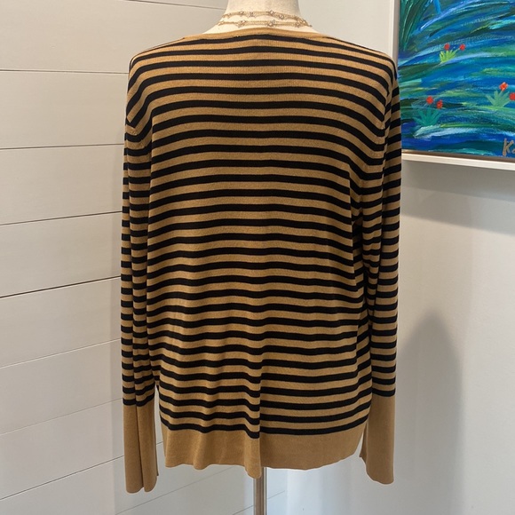 Eileen Fisher Silk Tencel Stripe sweater XL EUC - Picture 4 of 10